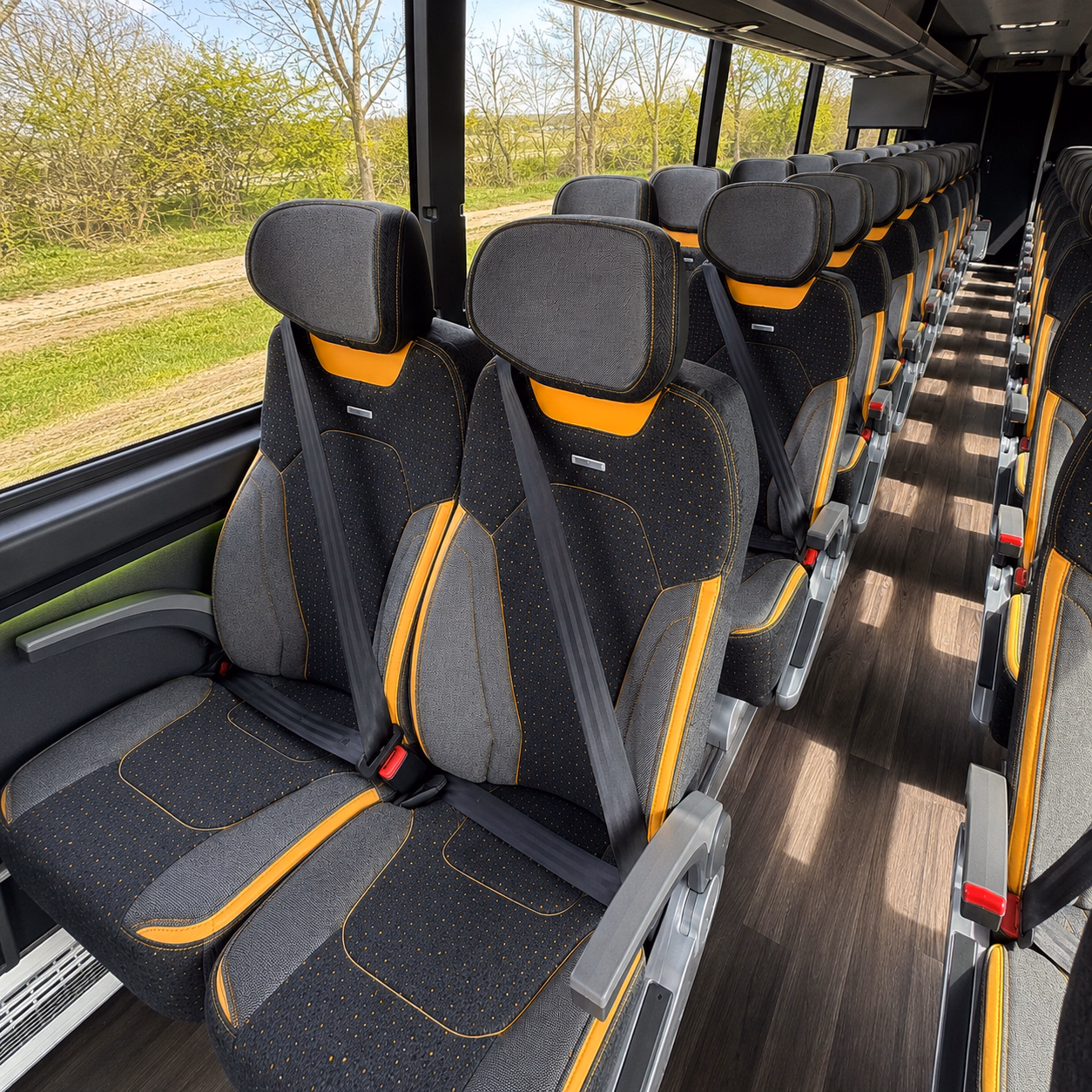 augusta sporting event transportation onboard seating